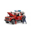 Bruder Land Rover Defender Station Wagon De Bomberos Con Bombero