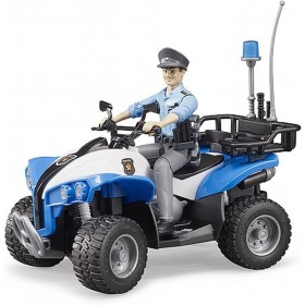 Bruder Quad Policial Con Policía y Equipamiento