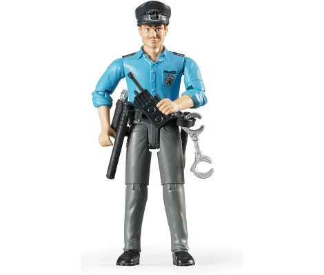 Bruder Policía De Piel Clara Con Accesorios