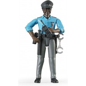 Figura Hombre Policía Piel Oscura Bruder Bworld