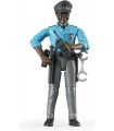 Figura Hombre Policía Piel Oscura Bruder Bworld