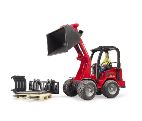 Bruder Pala Compacta Schäffer 2630 Con Figura y Accesorios