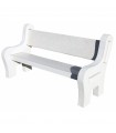 Framusa Banco Con Respaldo Nesto Pulido Blanco