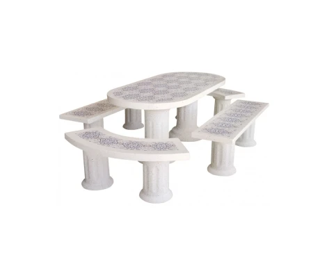 Framusa Conjunto Lenguado A la Brasa Granito Blanco