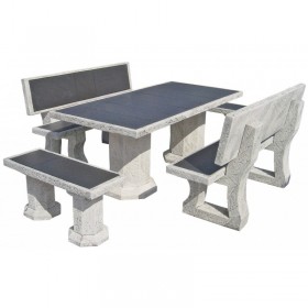 Framusa Conjunto De Jardín Ragazzo Vulcan Gris