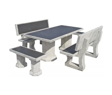 Framusa Conjunto De Jardín Ragazzo Vulcan Gris