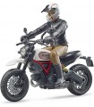 Bruder Moto Ducati Scrambler Desert Sled Con Piloto