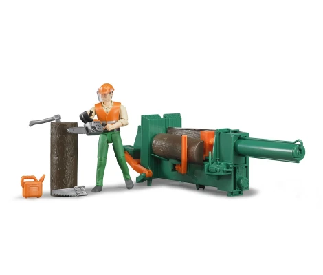 Bruder Set Forestal Bworld Con Leñador