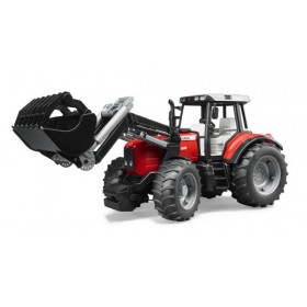 Bruder Tractor Massey Ferguson 7480 Con Pala Frontal