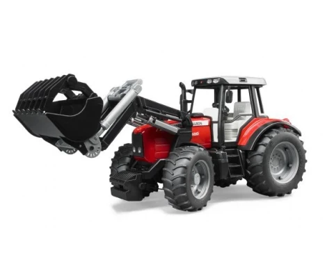 Bruder Tractor Massey Ferguson 7480 Con Pala Frontal