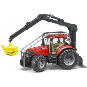 Bruder Tractor Case Con Soporte Forestal