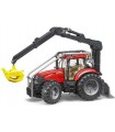 Bruder Tractor Case Con Soporte Forestal