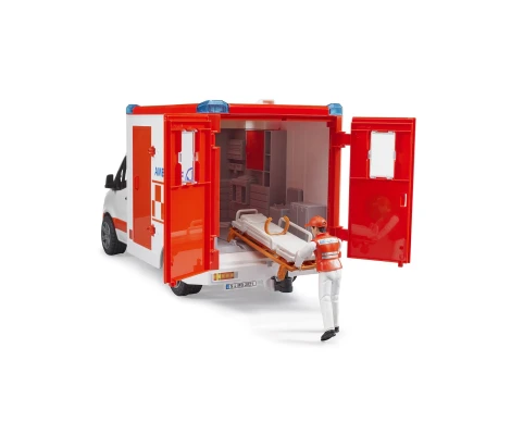 Bruder Ambulancia Sprinter MB Con Conductor