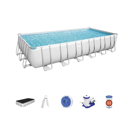 Piscina Rectangular Con Depuradora 732X366X132 cm Bestway 56475