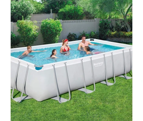 Piscina Desmontable Tubular Bestway Power Steel 549x274x122 cm Depuradora De Cartucho