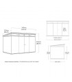 Caseta De Resina KETER ARTISAN 11X7 - 243408 - 340 x 218 x 226 cm y 7,4 m²