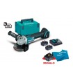 Makita Miniamoladora 18V 4,0Ah Litio-ion 125mm DGA504RMJ +Batería +Braga Cuello