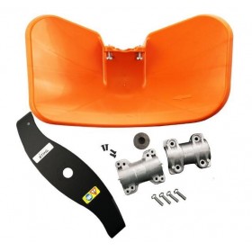 STIHL 41480071012 - Kit Protector De Corte + Cuchilla 2 Puntas 320mm + Soporte