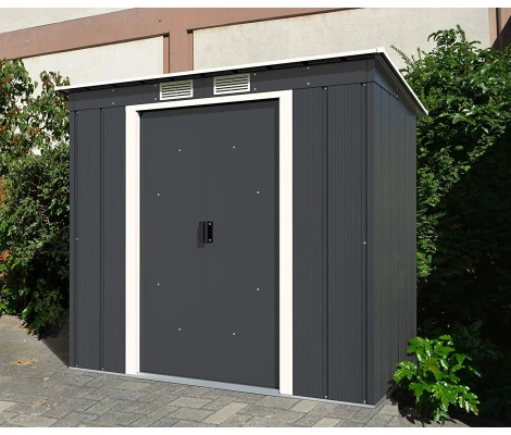 Caseta Metálica Duramax Eco Pent Roof 6x4 Antracita