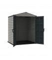 Caseta Jardín Duramax Yardmate Plus 5x5 De PVC Gris Oscuro