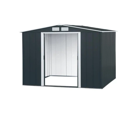 Caseta De Jardín Metálica Duramax Eco Calpe 8x8 Antracita