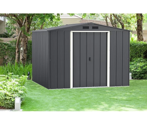 Caseta De Jardín Metálica Duramax Eco Calpe 8x8 Antracita