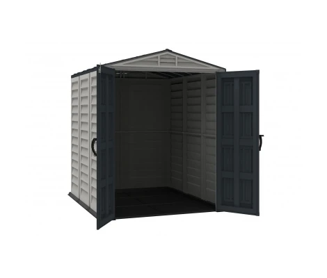 Caseta Jardin Duramax Yardmate Plus 5x8 PVC Gris