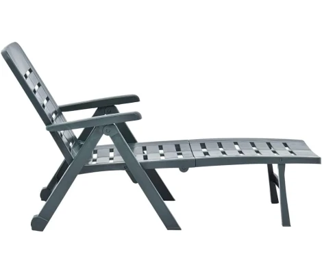 Tumbona Plegable Con Ruedas Smeraldo