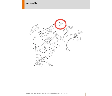 Empuñadura Motoazada STIHL MH 600