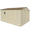 Caseta Jardín Duramax De PVC Woodbridge Plus 10,5x13 Beige