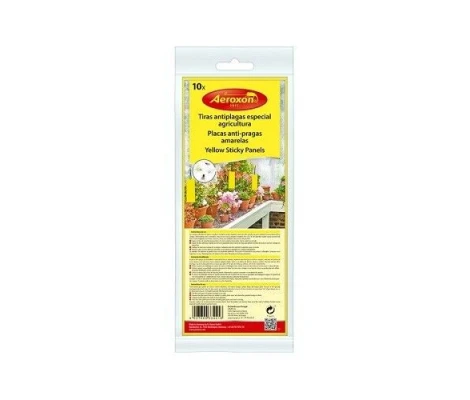 Aeroxon Placa Anti-plagas Amarillo 10×25 10ud
