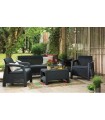 Keter Set Muebles De Jardín Bahamas Antracita