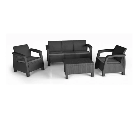 Keter Set Muebles De Jardín Bahamas Antracita