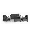 Keter Set Muebles De Jardín Bahamas Antracita