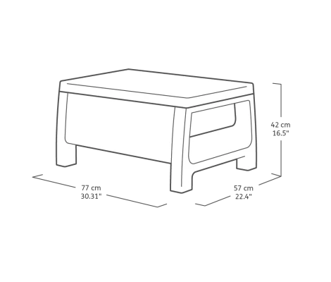 Keter Set Muebles De Jardín Bahamas Antracita