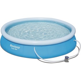 Piscina Hinchable Redonda Con Depuradora Bestway Fast Set Ø366 x 76 cm