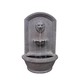 Fuente Pared León Marrón 40x23x62 cm