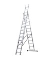 Escalera Aluminio Extensible PRO Triple 10 Peldaños - 3x3x3 m Orework