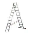 Escalera Aluminio Extensible Doble 17 Peldaños 5x5 Orework