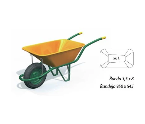 Carretilla Europa Nacional 90 Litros