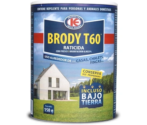 Raticida Topos Cebo Fresco Brody T60 150 g