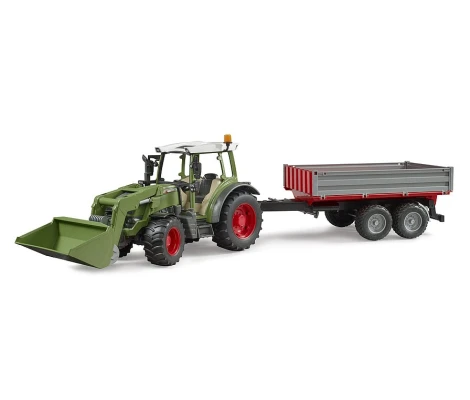 Bruder Fendt Vario 211 Con Cargador Frontal y Remolque