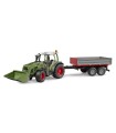 Bruder Fendt Vario 211 Con Cargador Frontal y Remolque