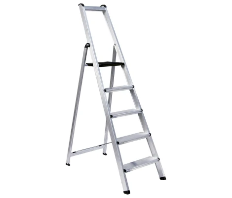 Escalera Profesional Aluminio En Tijera 4 Peldaños 1,70 m Orework