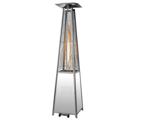 Estufa De Gas Exterior Pirámide Blanca Butsir