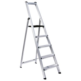 Escalera Profesional Aluminio En Tijera 6 Peldaños 2,20 m Orework