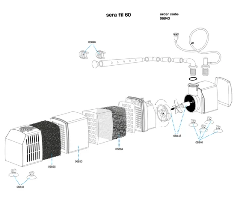 Sera Fil 60 Filtro Interior Para Acuario