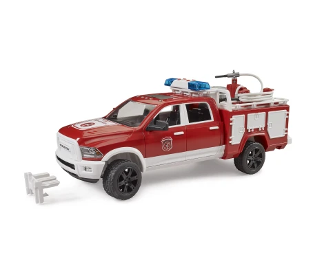 Bruder Camión De Bomberos RAM 2500 Con Módulo De Luces y Sonido