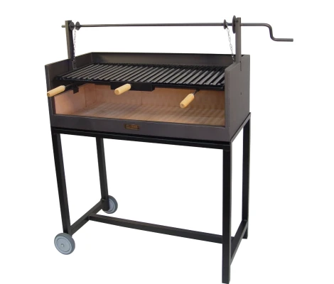 Barbacoa Con Ladrillo Refractario y Parrilla Esmaltada 149X45X102 cm Imex El Zorro