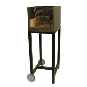 Barbacoa Leñero con Ladrillo Refractario 33X45X102 cm Imex El Zorro